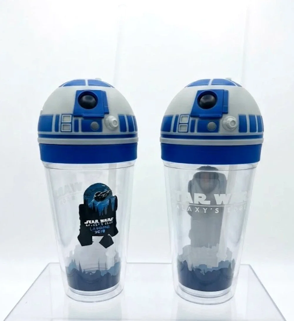 Star Wars Galaxy's Edge Landing 2019 R2-D2 Droid Tumbler Cup (Set of 2)